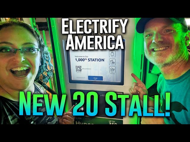 Electrify America's new 20 stall Charging Station in San Diego (San Francisco's is better!)