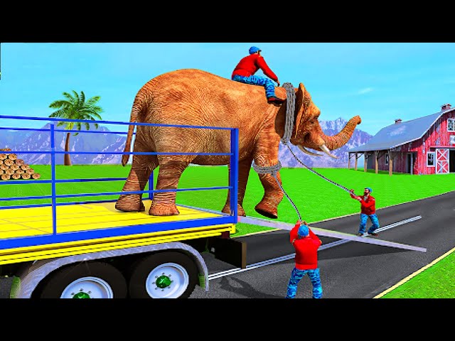 Transporting WILD and FARM Animals in Android Game (Lion, Tiger, Gorilla, Dog, Cow, Elephant, Horse)