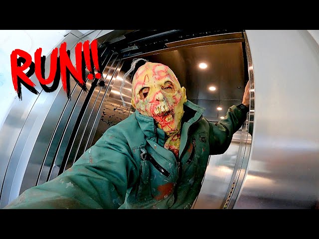 ZOMBIE ELEVATOR APOCALYPSE ESCAPE (PARKOUR POV)