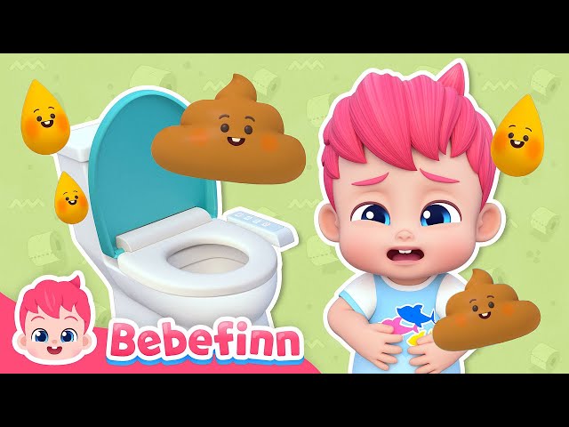 EP123 | 💩 Poo Poo Song | Bebefinn Healthy Habits | Nursery Rhymes for Kids