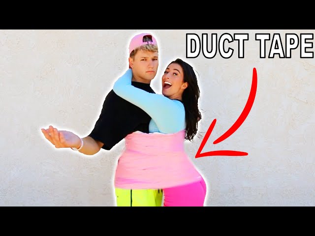 Duct Taped To My Boyfriend For 24 Hours!