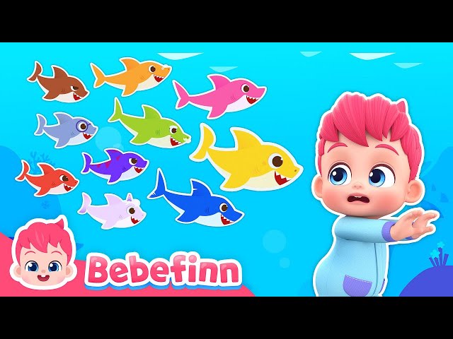 🔟🦈 Ten Little Sharks | EP121 | Bebefinn Nursery Rhymes for Kids