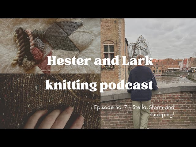 Hester and Lark knitting podcast episode no. 7 - Stella, Storm and shopping!