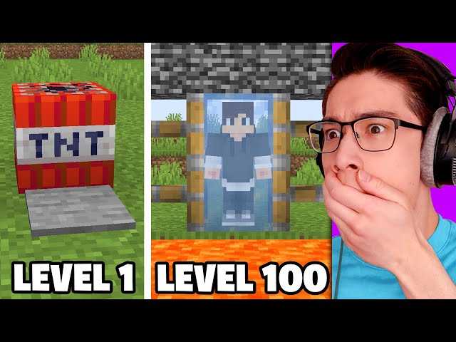 Testing Minecraft Traps From Level 1 to Level 100