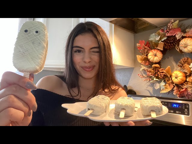 Baking Asmr|| Chocolate Halloween Mummy Cakesicles🍰🧟🎃