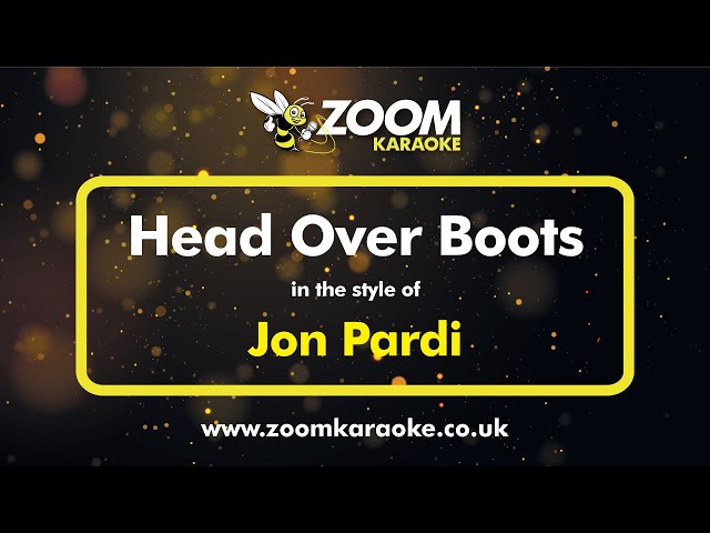 Jon Pardi - Head Over Boots (Without Backing Vocals) - Karaoke Version from Zoom Karaoke