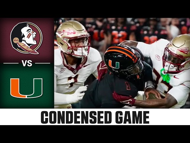 Florida State vs. Miami Condensed Game | 2024 ACC Football