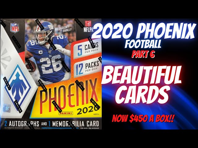 2020 Panini Phoenix Football Hobby Box.  Part 6. Some of our favorite cards this year!