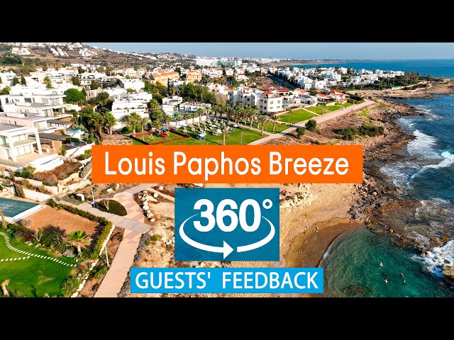 Louis Paphos Breeze: VR 360° Drone Review Based on TripAdvisor. Cyprus