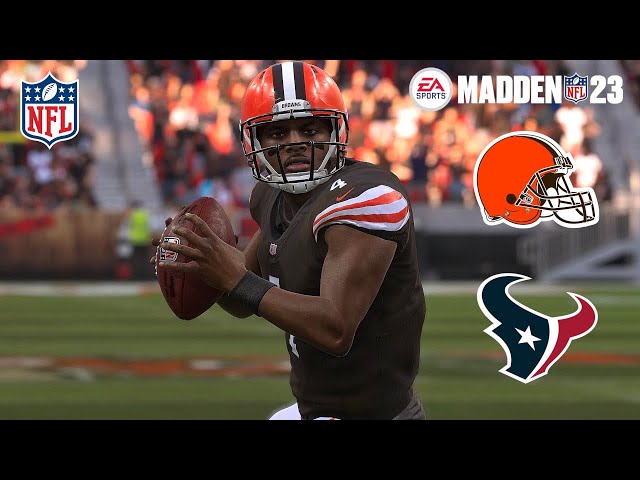 Madden 23 Cleveland Browns vs Houston Texans (Most Accurate Madden 24 Rosters) PS5 4K Game Play