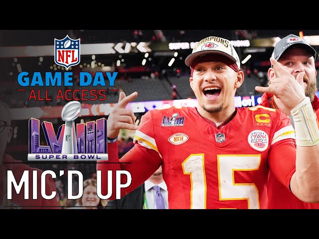 NFL Super Bowl LVIII Mic'd Up, "I want back to back to back" | Game Day All Access