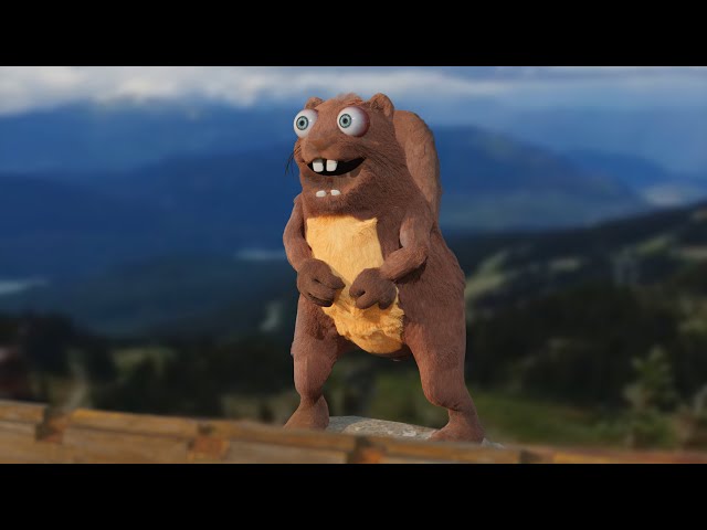 Screaming Beaver 4K Meme Animated Ramake