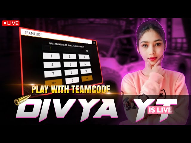 💖 LIVE 💖 CS RANK PUSH TO TOP 10 GRANDMASTER 🔥 DIVYA YT LIVE #garenafreefire #freefiremax