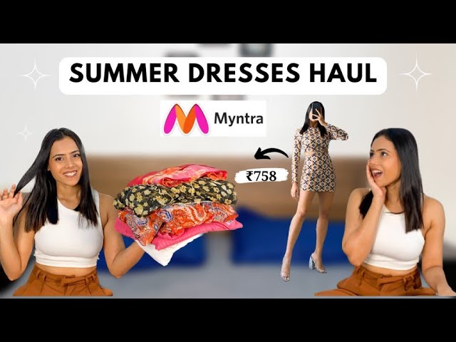 Summer Dresses Haul | Starting 758 | Try-On Haul | Dharti Singh