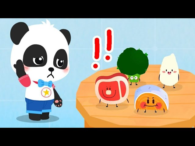 Baby Panda's Magic Kitchen | Make Gourmet | Learn How To Get a Balanced Diet | Babybus Game Video