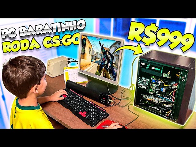 MONTEI um PC GAMER BARATO de MIL REAIS! Valeu a pena?