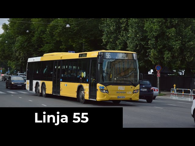 Turku Föli Linja 55: Haarla - Räntämäki (Papinsaaren Kautta)