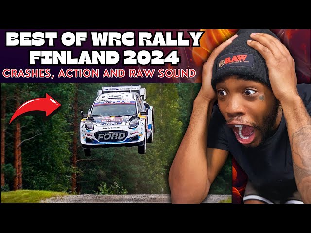 AMERICAN Reacts to WRC Rally Finland 2024 | Crashes, Action and Raw Sound