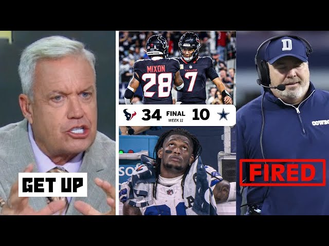 GET UP  FIRE Mike McCarthy now   Rex Ryan calls on Jerry Jones after the Cowboys lose to Texans