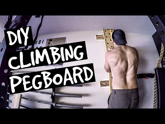 How to Build a Climbing Pegboard - DIY