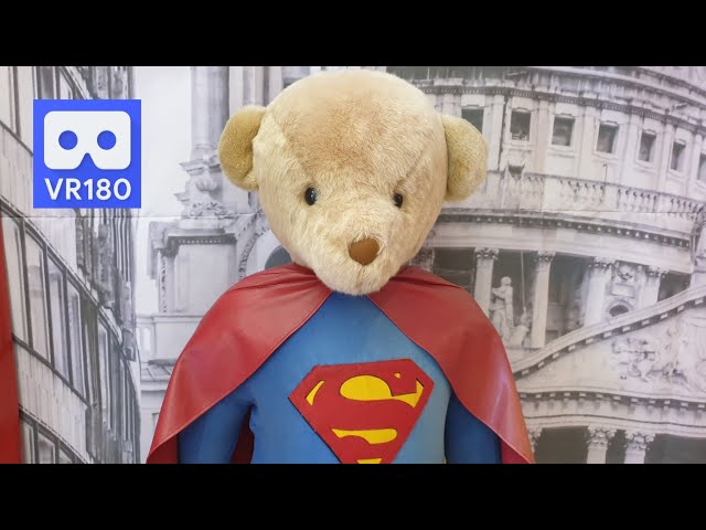 3D 180VR Teddy Bear Superman no no Superbear in Teddy Bear Museum