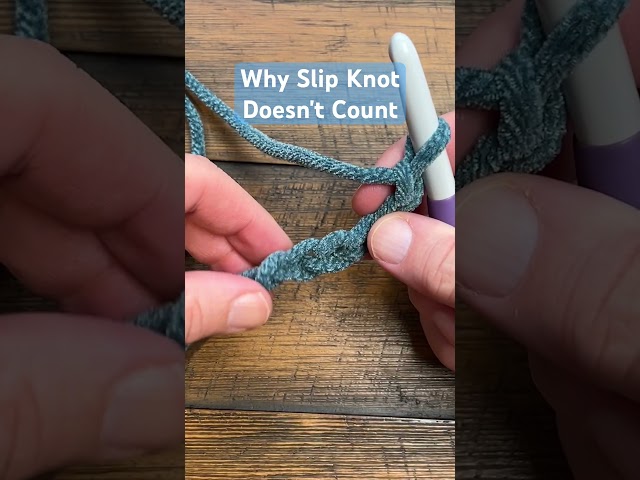 Why You Can't Use the Slip Knot As A Stitch #crochettips