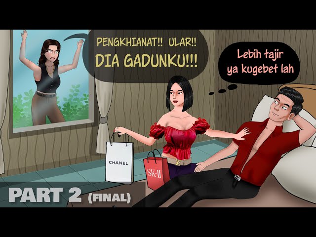 Persaingan Ani ani 2 - Gadun digebet si ular Rizka #ANIMASIDRAMA | Kartun Animasi Drama Pelakor