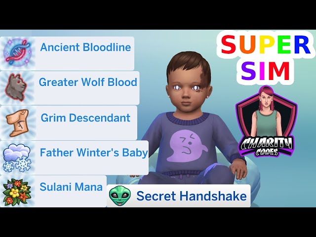 How to make a Super Sim from birth in the Sims 4 | Super Sim Challenge