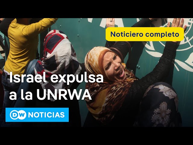 🔴 DW Noticias 28 de octubre: Israel prohíbe agencia para refugiados palestinos [Noticiero completo]