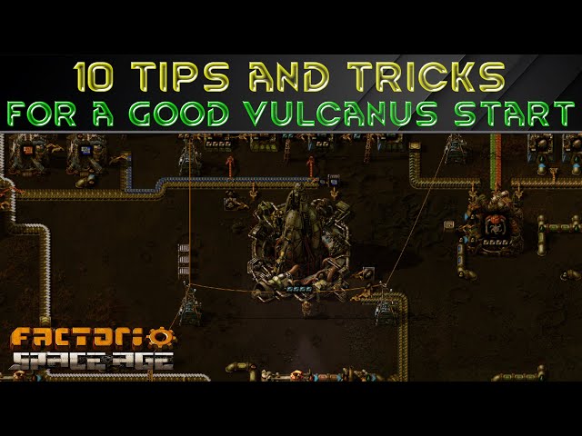 10 TIPS For A Good VULCANUS Start - Factorio Space Age Guide