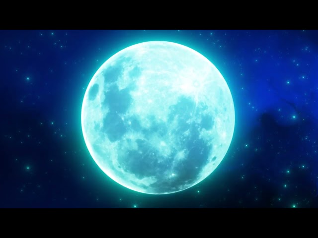 Full Moon Blue 4K Backdrop