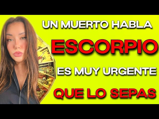 ESCORPIO ♏️ TUVE UNA VISION QUE NO ES DE ESTE MUNDO 🔮 URGENTE‼️ HOROSCOPO #ESCORPIO HOY TAROT AMOR