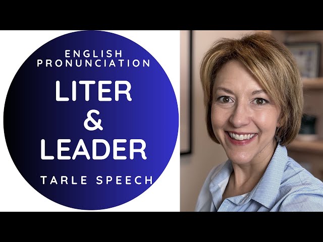 Learn How to Pronounce LITER & LEADER - American English Homophone Pronunciation #learnenglish