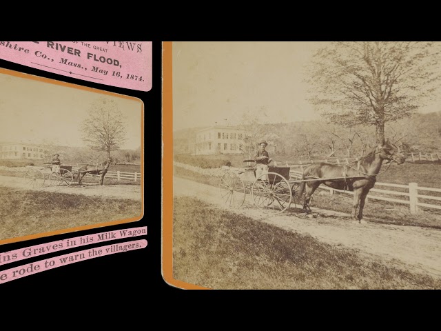 Hero with Milk Wagon, Mill River Flood 1874 (VR 3D still-image)