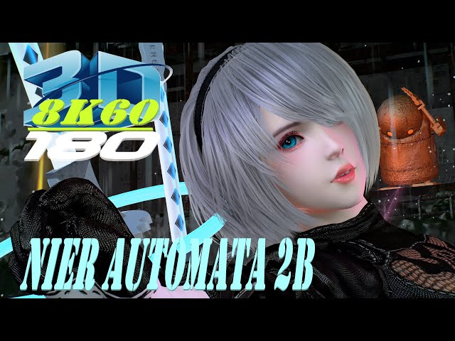 Nier Automata 2B, Experience 8K 3D VR180, Dance, ダンス, KPOP, MMD, VaM, 3DVR, 8K60FPS