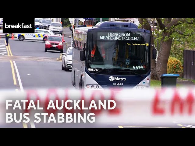 Onehunga community in shock after fatal bus stabbing | TVNZ Breakfast