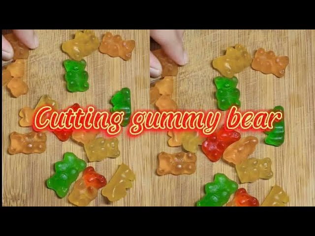 Cutting gummy bear