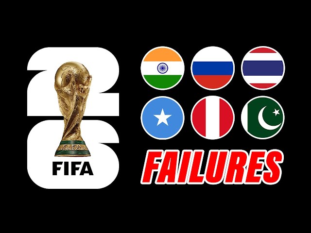 Every Country That FAILED To Qualify For World Cup 2026 (so far)