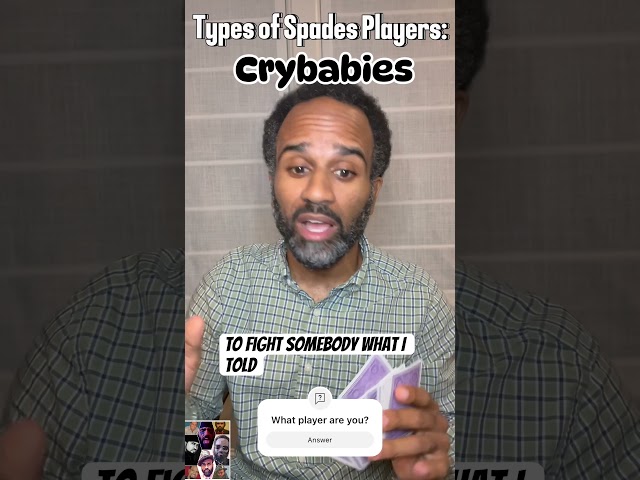 Types of Spades Players Explained: Funny & Relatable Card Game Personalities #spades #playingcards