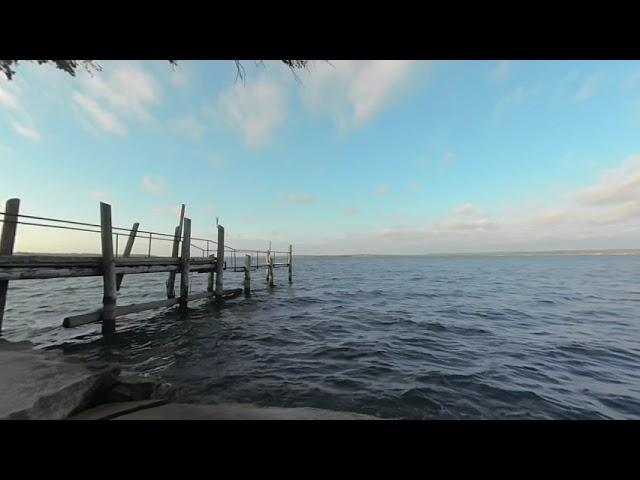 relax and meditate by the old dock