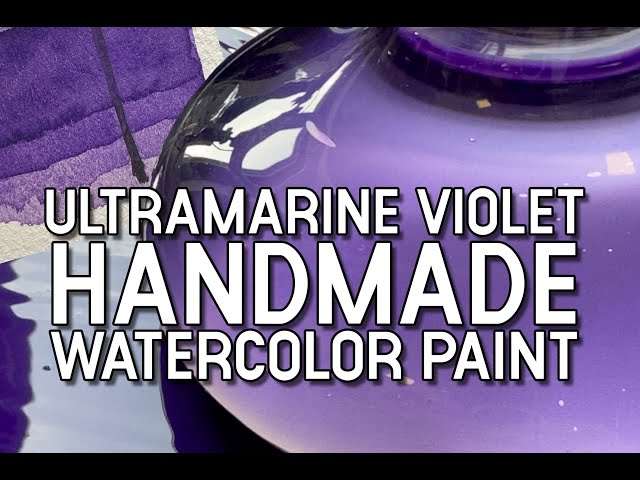 From dry pigment to paint; Ultramarine Violet PV15