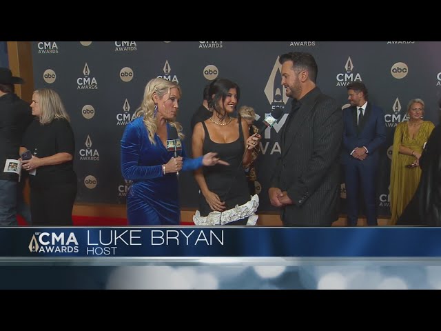 Luke Bryan at the CMA Awards