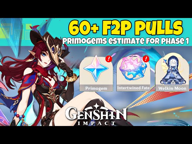 BIG NEWS FOR F2P PLAYERS!! 52+ FREE PULLS IN THE FIRST PHASE + FREE 4 STAR WEAPON - Genshin Impact