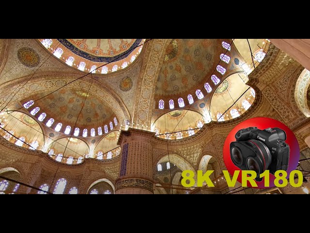 THE BLUE MOSQUE in Istanbul TURKEY also called the Sultan Ahmed Mosque 8K 4K VR180 3D