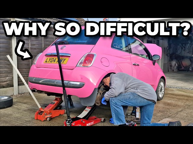 A Stupid Design - Fiat 500 Gets New Wheel Cylinders & Shoes