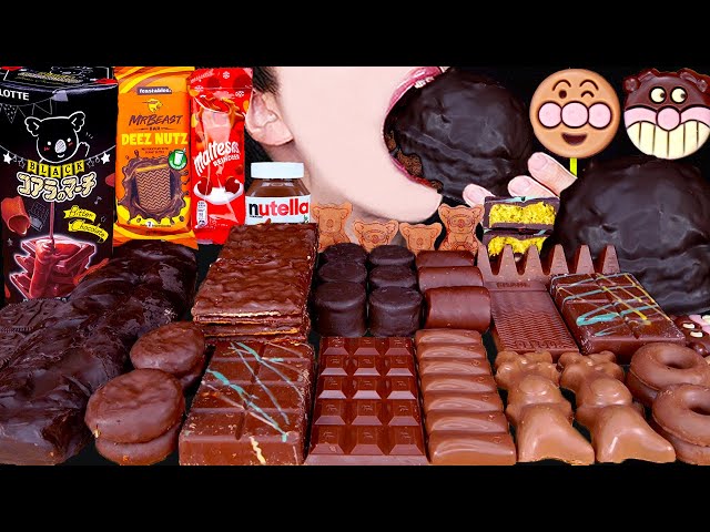 ASMR MR BEAST DUBAI CHOCOLATE ICE CREAM NUTELLA DESSERT MUKBANG두바이 초콜릿 먹방ドバイチョコレート 咀嚼音 EATING SOUNDS