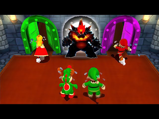 Mario Party 9 All Minigames Reindeer Yoshi Vs Mario Vs Peach Vs Luigi (Hardest Difficulty)