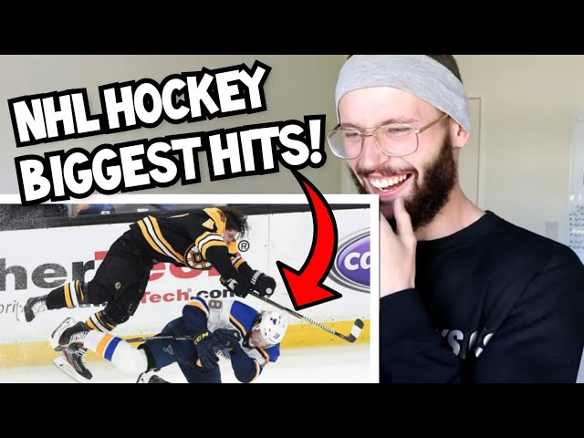 Rugby Player Reacts to NHL Hockey's Biggest Hits Of All Time!