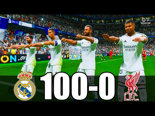 FC 25 | RONALDO, MESSI, MBAPPE, NEYMAR, ALL STARS | REAL MADRID 100 - 0 LIVERPOOL | UCL FINAL