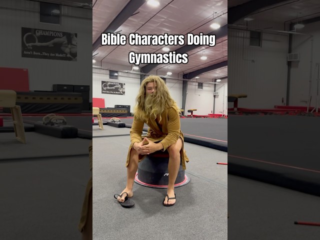 Bible Characters Doing Gymnastics #victory #sports #shorts #youtubeshorts #funny #gym #bible #fit